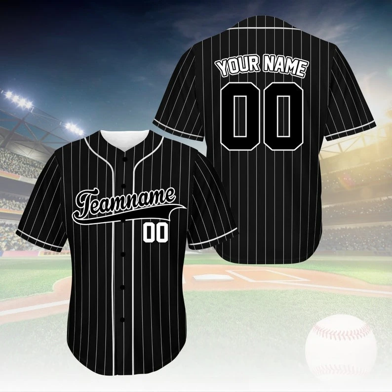 Personalized Team Name And Number Baseball Jersey Shirt, Baseball Jersey Uniform For Baseball Fans Baseball Lovers Trendy Styles