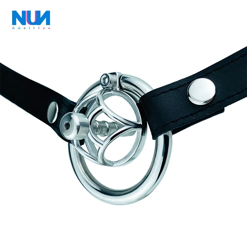 

NUUN New Male Stainless Steel Chastity Cage With Conduit Bondage Gear Bird Cage Dick 18 Years Old Adult Penis Rings Sex Toys