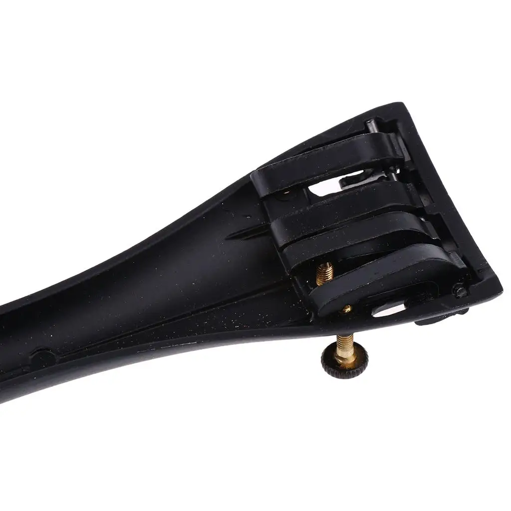 Violin Parts Tailpiece Aluminum Alloy Built in Fine Tuners Accurate Pitch Smooth Action for