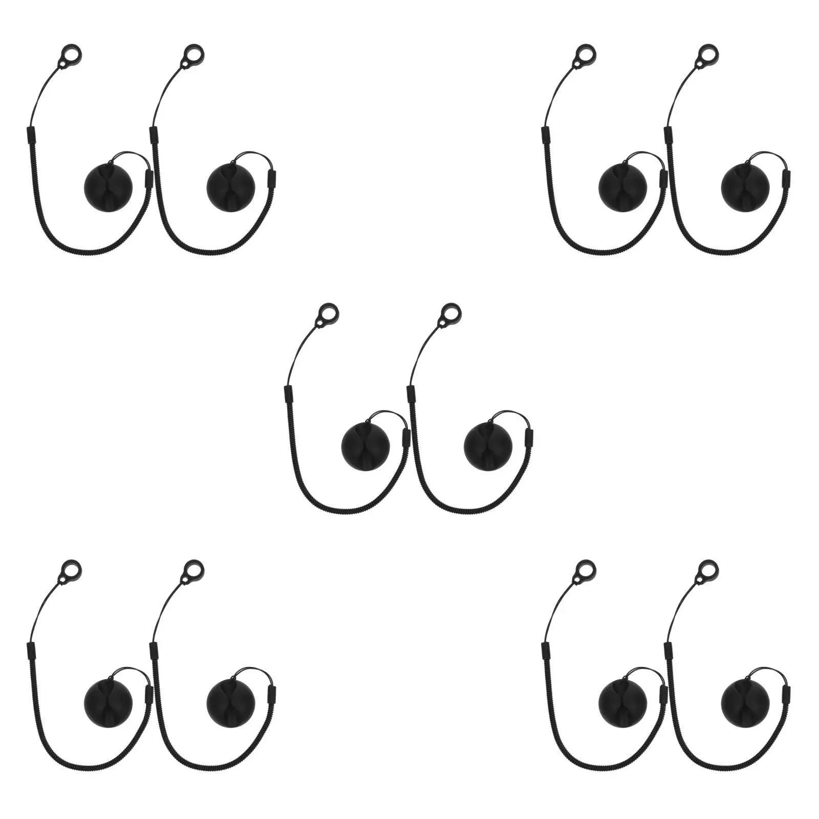 مجموعة مكونة من 5 قطع من حامل أقلام الحبل وحبل مرن لأشرطة أقلام اللوحي القابلة للسحب