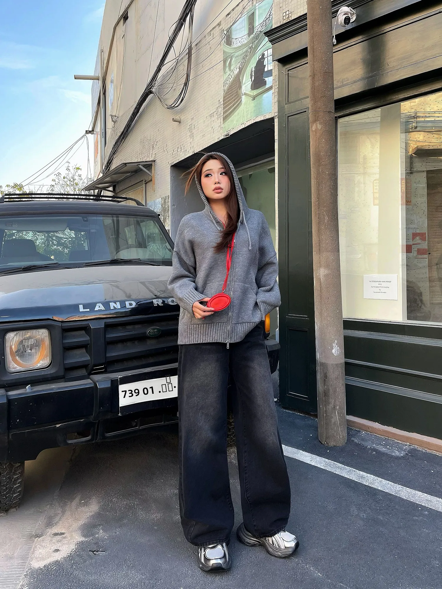 

High Waist Straight Leg Jeans plus Size Women's Loose Fit Slimming Wide Leg Pants American Retro Sle Casual Jeans