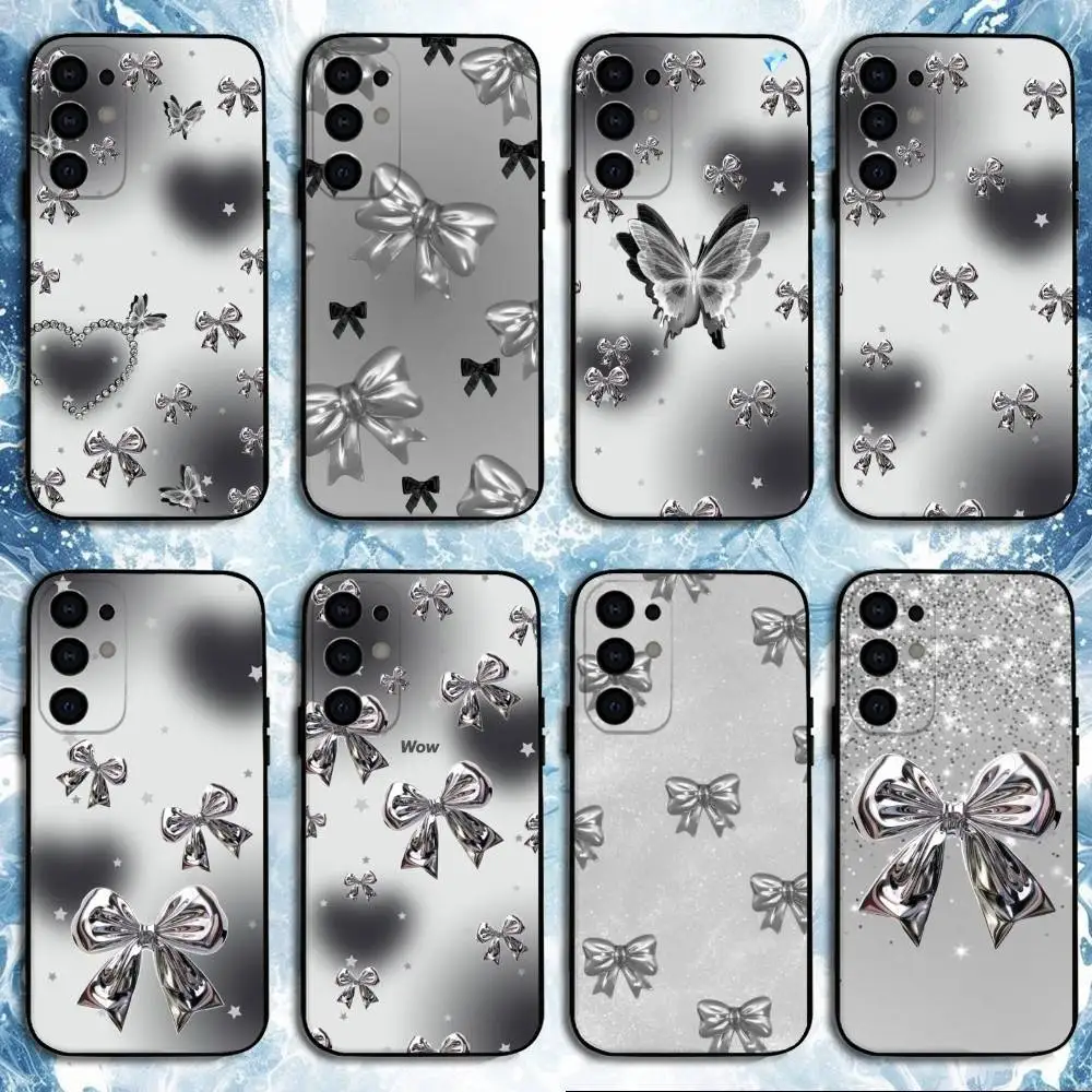 

Ins Style Phone Case For Samsung S25,S24,S23,S22,S21,S20,Plus,Fe,Lite,Others Black Cover