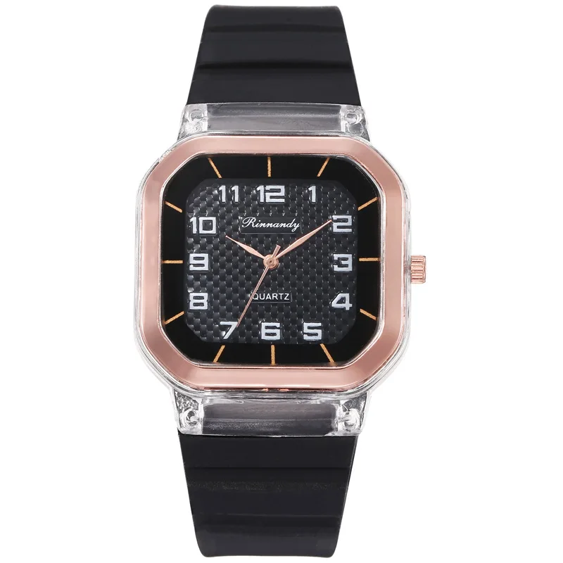 fashion silicone band women sports watch