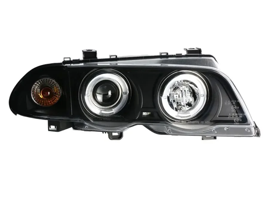 For BMW E46 318 320 323 325 330CI Head Lamp 4 Doors Angel Eyes 1998-2001