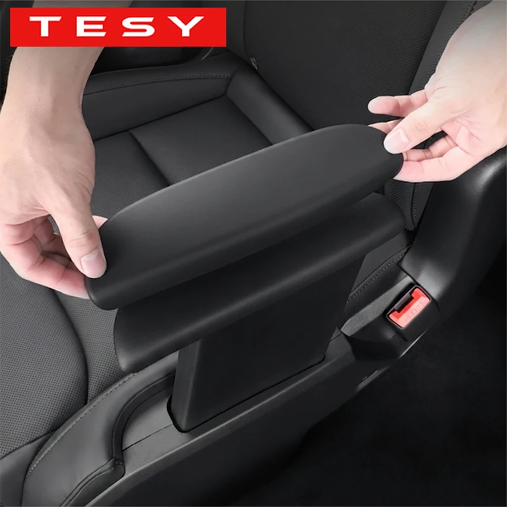 Funda de silicona para reposabrazos de la segunda fila para Tesla Model Y L 2026 LWB, protector de reposabrazos trasero para pasajeros, 1 par