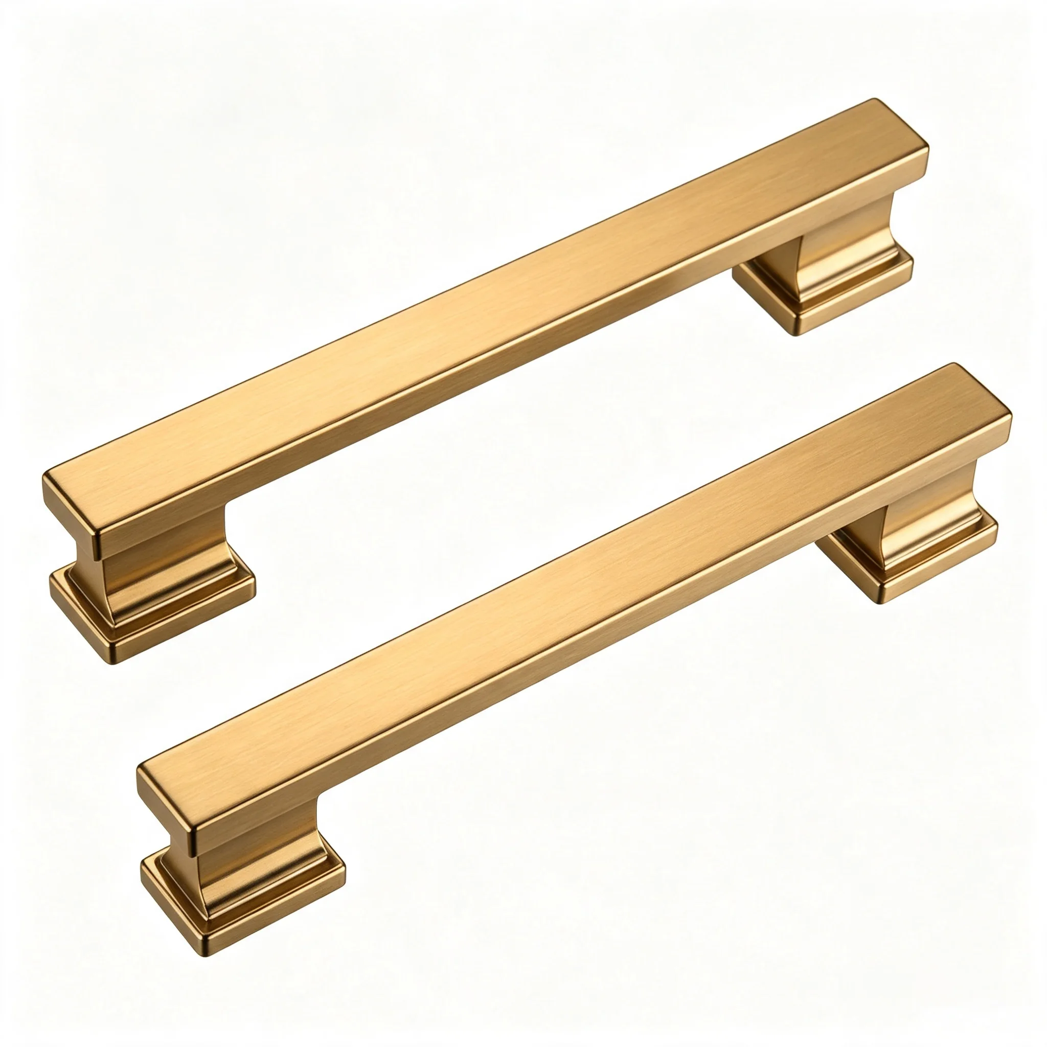 Champagne Bronze Cabinet Handles 10 Pack, American‑Style Metal Cabinet Pulls, Hardware for  Cupboard Drawer Wardrobe