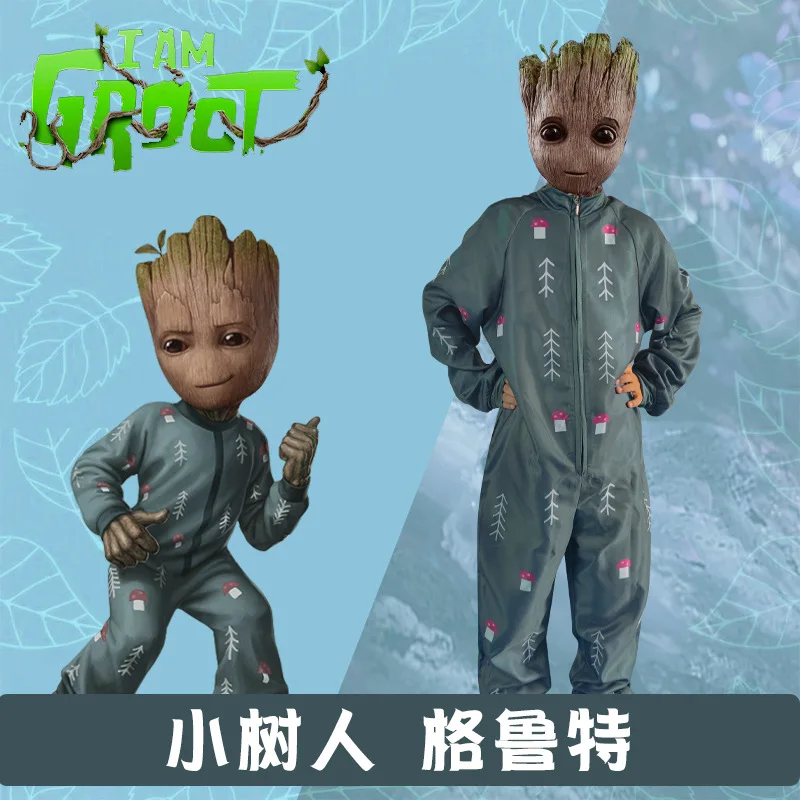 

Guardians Of The Galaxy Groot Tree Baby Cosplay One-piece Costume For Children