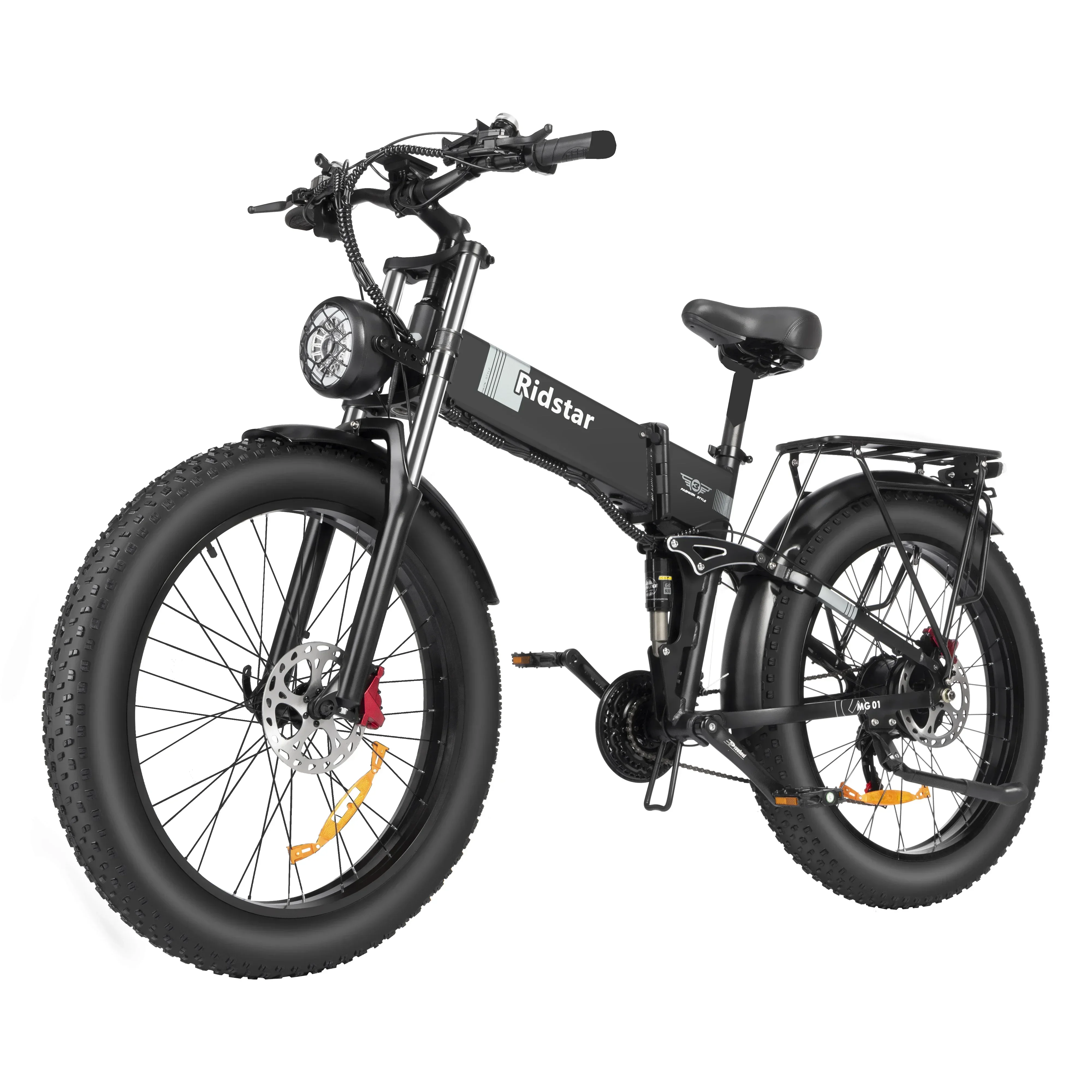 Full suspension Electric Bicycle 1500W Motor 48V 20AH Ebike 21 Speed Mileage 90KM Foldable Adult Mountain Off-Road Electric Bike