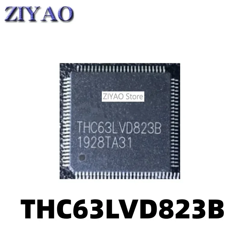 5PCS THC63LVD823 THC63LVD823B QFP100 packaged integrated circuit chip/LCD power supply IC