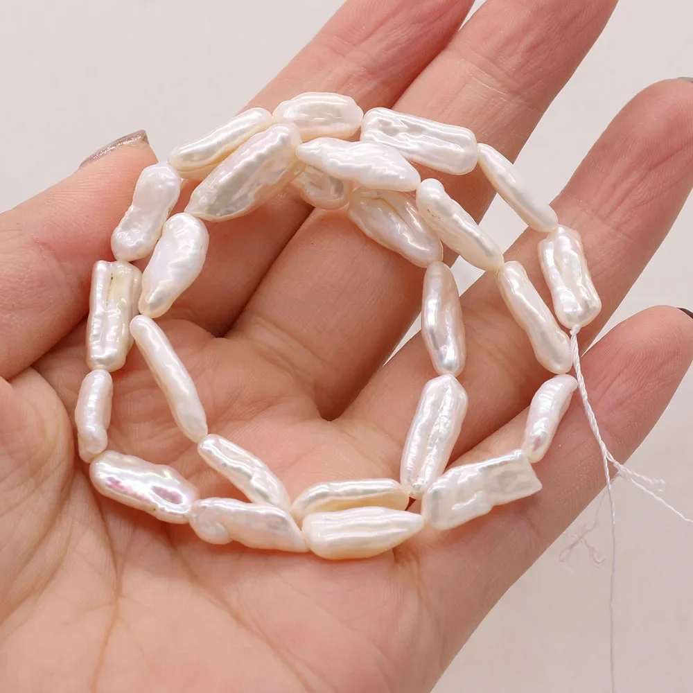 

Natural White Baroque Pearl Beads Irregular Loose Spacer Bead for Trendy Jewelry Making DIY Nacklace Bracelet Findings