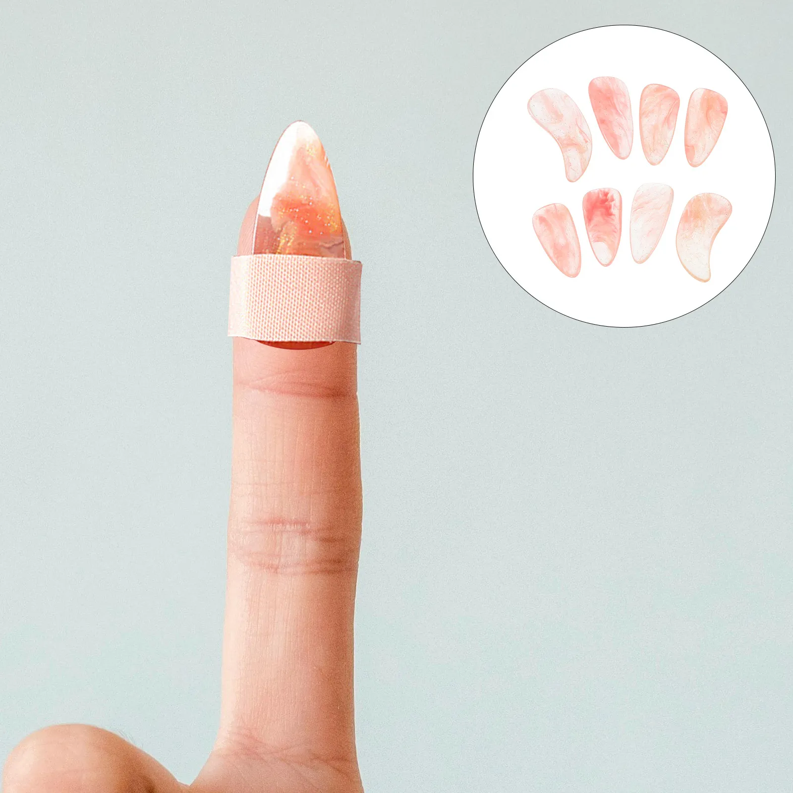 

Children's Guzheng Nails Finger Pick Little Girl Fakenails Picks Protectors Chinese for