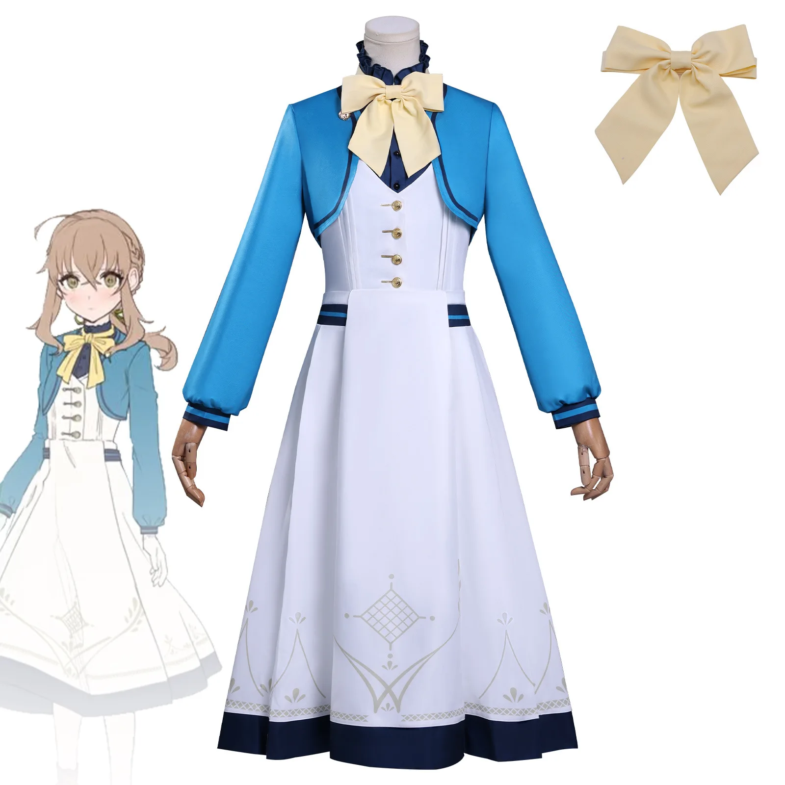 

The Secret of the Silent Witch Monica Everett Cosplay Costume School Uniform Halloween Party Role Play Outfit Women HERO Cos