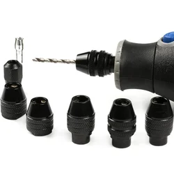 3/2/1Pcs 6.2mm Mini Drill Chuck Accessory for Dremel 9/32-40 Rotary Tools 4000 400 3000 398 395 300 285 275 200 100 8200 800 780