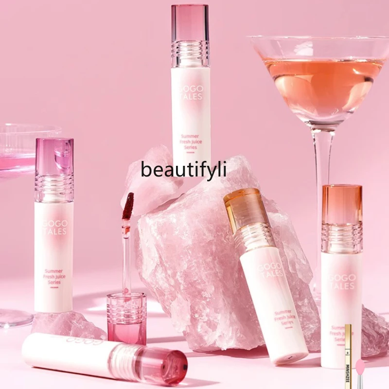 

Lip glaze water mist lipstick mirror water gloss lip gloss velvet matte non-fading non-stick cup affordable