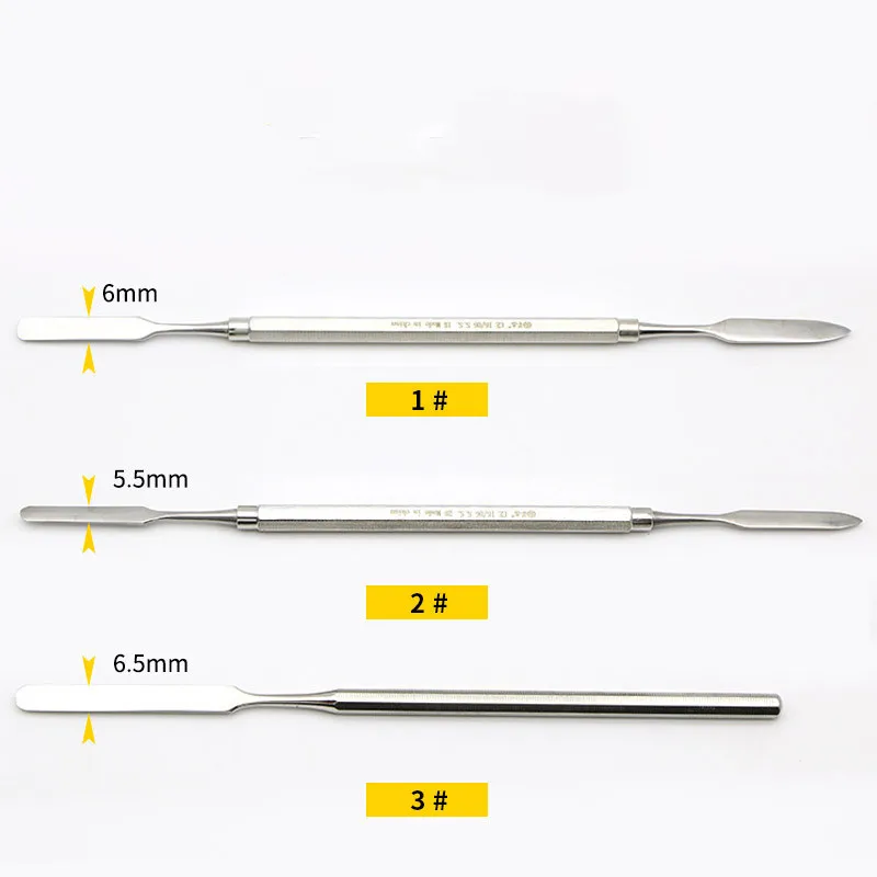 1Pcs Stainless Steel Dental Spatula Plaster Mixing Knife Cement Powder Spatula Carving Knife Dental Lab Supplies Dentist Tools