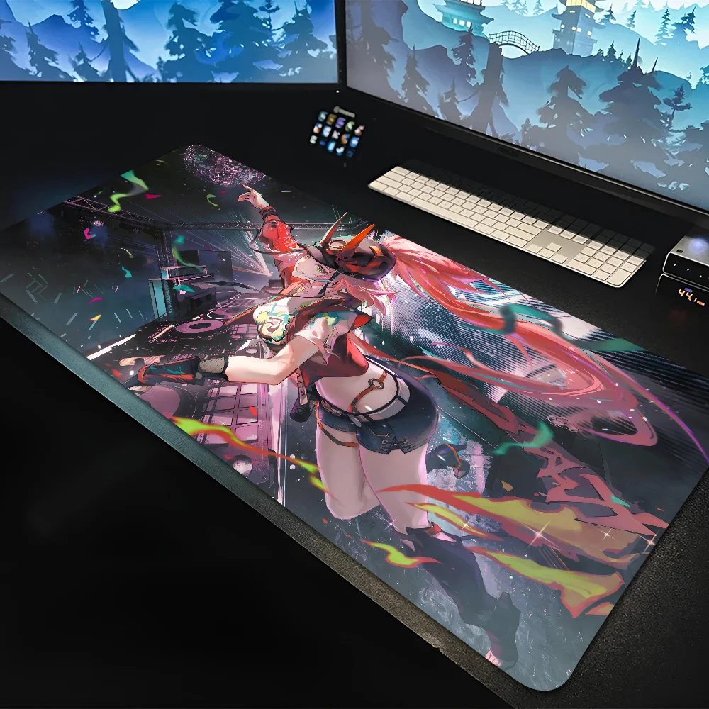 

Honkai Star Rail Anime Mousepad Mouse Mat Desk Mat With Pad Gaming Accessories Prime Gaming XXL Keyboard Pad Padding Mat