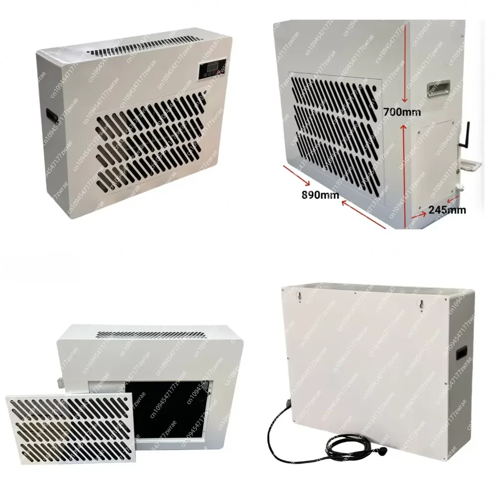 Small Household 200L Metal Wall Mounted Ultra-thin Dehumidifier 2900W Power 2000m/H Airflow for Swimming Pool Air Dryer