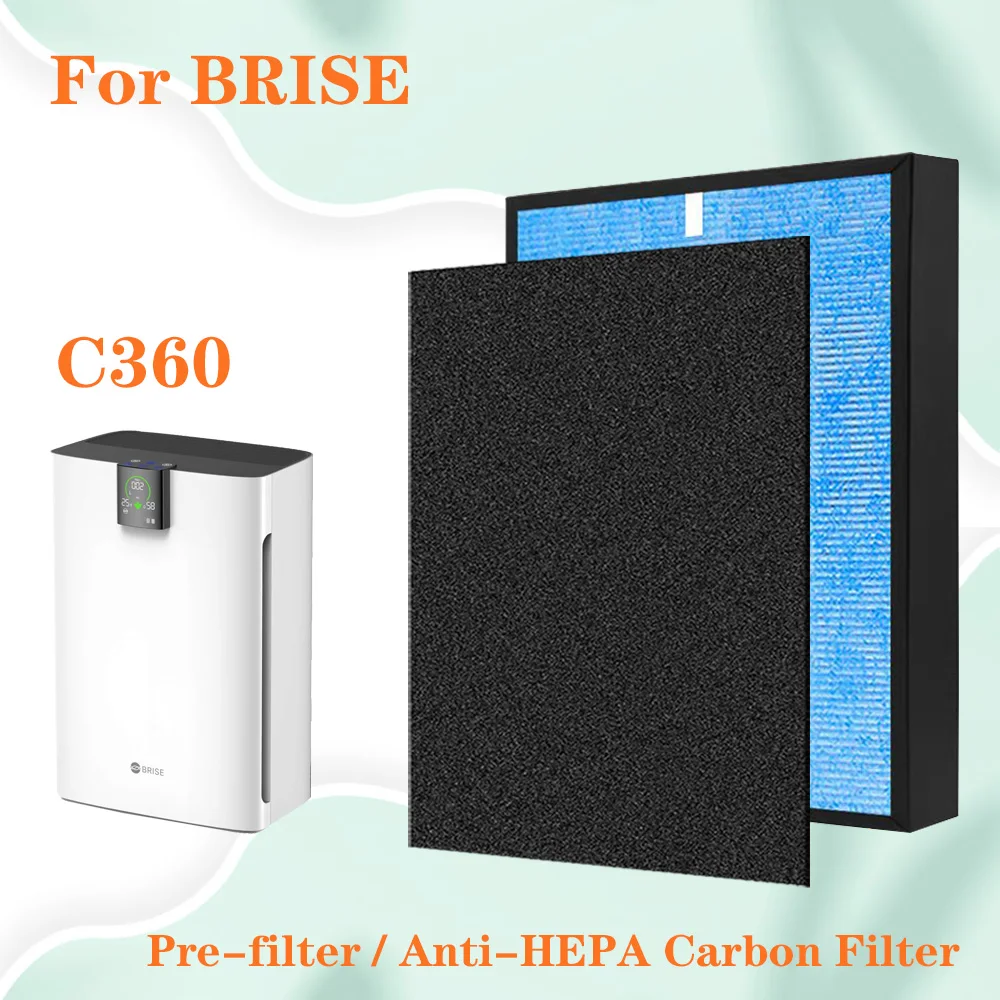 

Замена воздушного фильтра BRISE Air Purifier C360, совместимого комбинированного фильтра 3 в 1, и углеродного листа