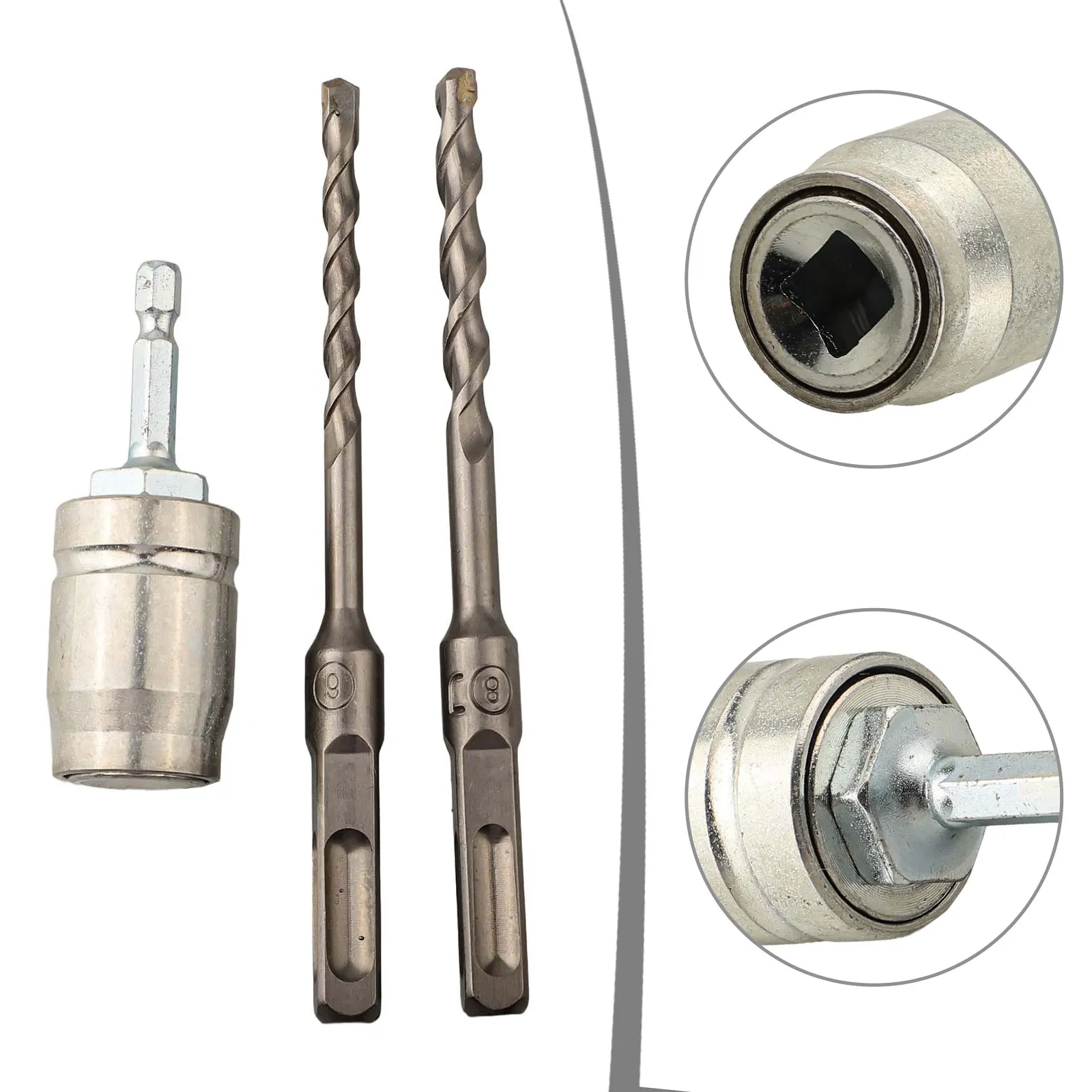 

Square Handle Adapter Electric Drill Adapter Compatible With Hand Drills Drill Head Hole Diameter 10mm For Electric Drill