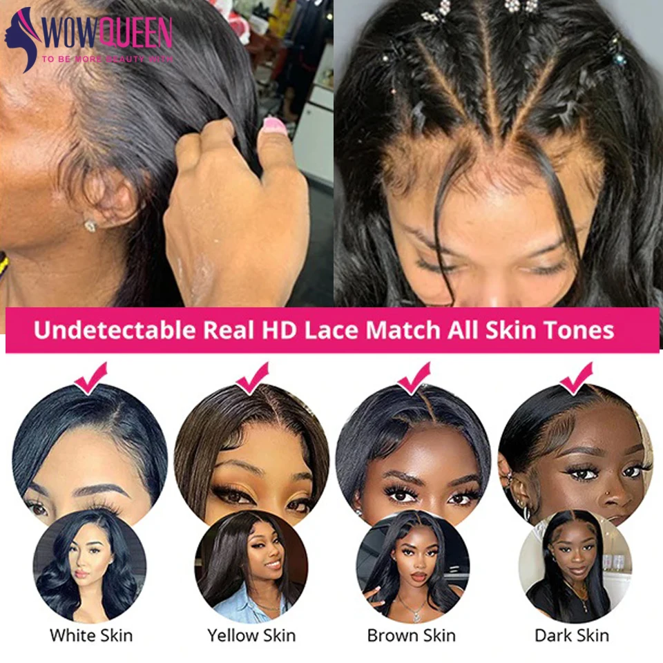 HD الدانتيل الشفاف الجبهة باروكة من شعر طبيعي 13x4 مستقيم الباروكات الأمامية للنساء قبل قطعها غير مرئية البرازيلي HD شعر مستعار دانتيل #3