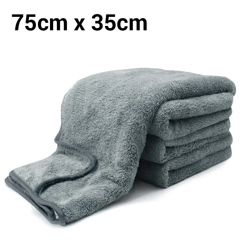 SEAMETAL Microfiber Autowashanddoek Ultrazachte autopoetsdoeken Hoog absorberende droogdoek Washanddoek voor autodetaillering