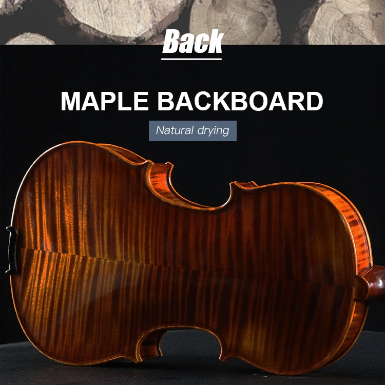

Fritz Kreisler 1730 Guarneri Reproduce High Grade Violin Custom Luthier All Handmade European Spruce Wood Violino 4/4 Full