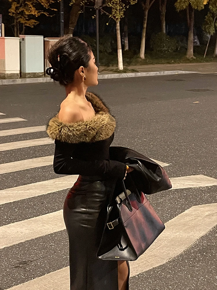 

Сексуальная женская зимняя футболка с длинным рукавом, облегающая, с дизайнерским акцентом на плечах, элегантный топ, 60% хлопок, 40% другие материалы