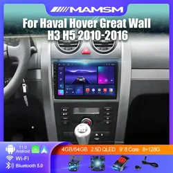 For Great Wall Haval Hover H3 H5 2010 - 2016 2K QLED Android 13.0 Car Radio Multimedia Video Player GPS 4G IPS Carplay Autoradio