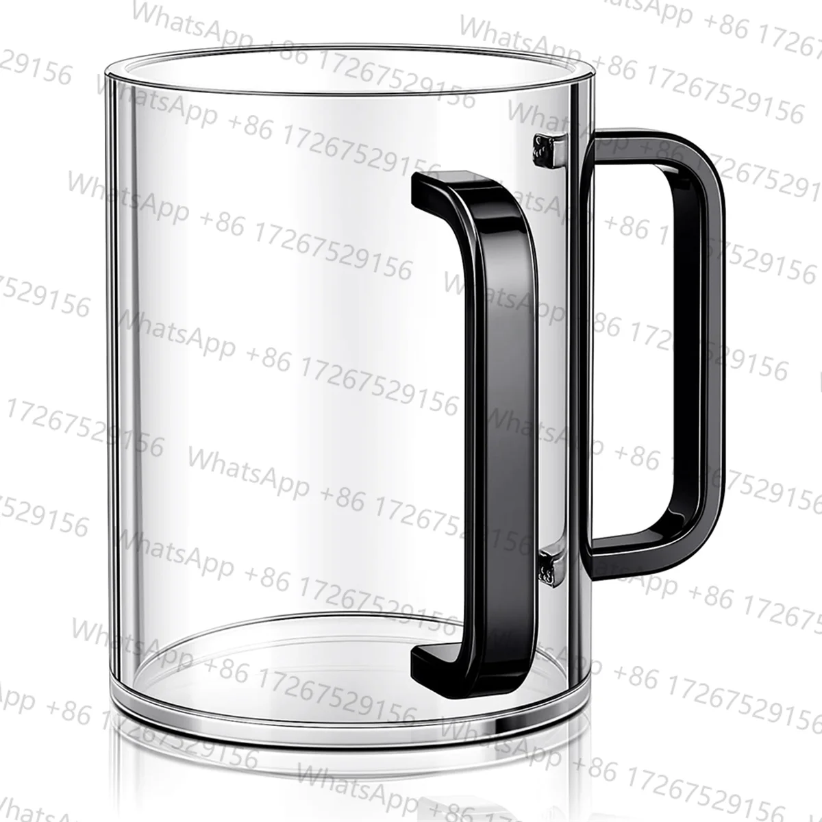 Trendy! Hand Washing Cup with Dual Handles Acrylic Washing Cup for Netilat YadayimNegel Vasser Wash Cup Handles for Jewish Black