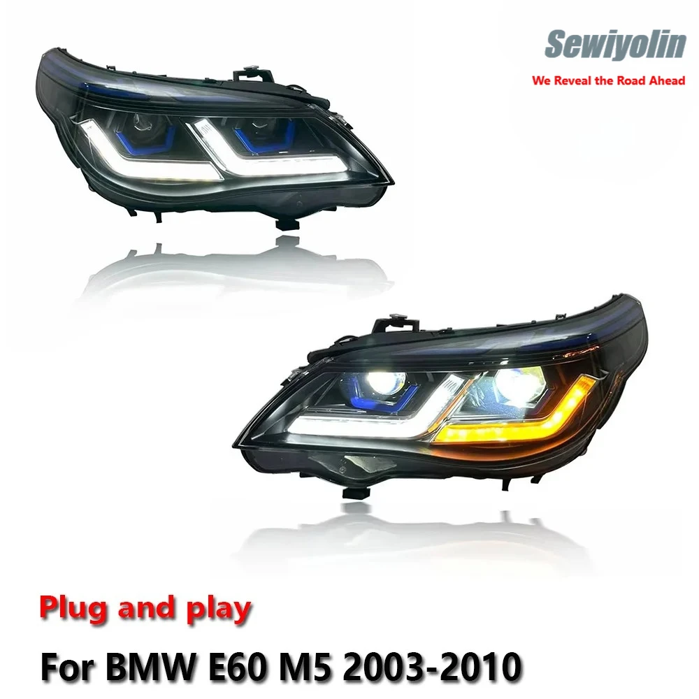 

Светодиодные фары для BMW E60 M5 2003-2010: ДХО, стоп-сигнал, указатель поворота, подключение Plug and Play