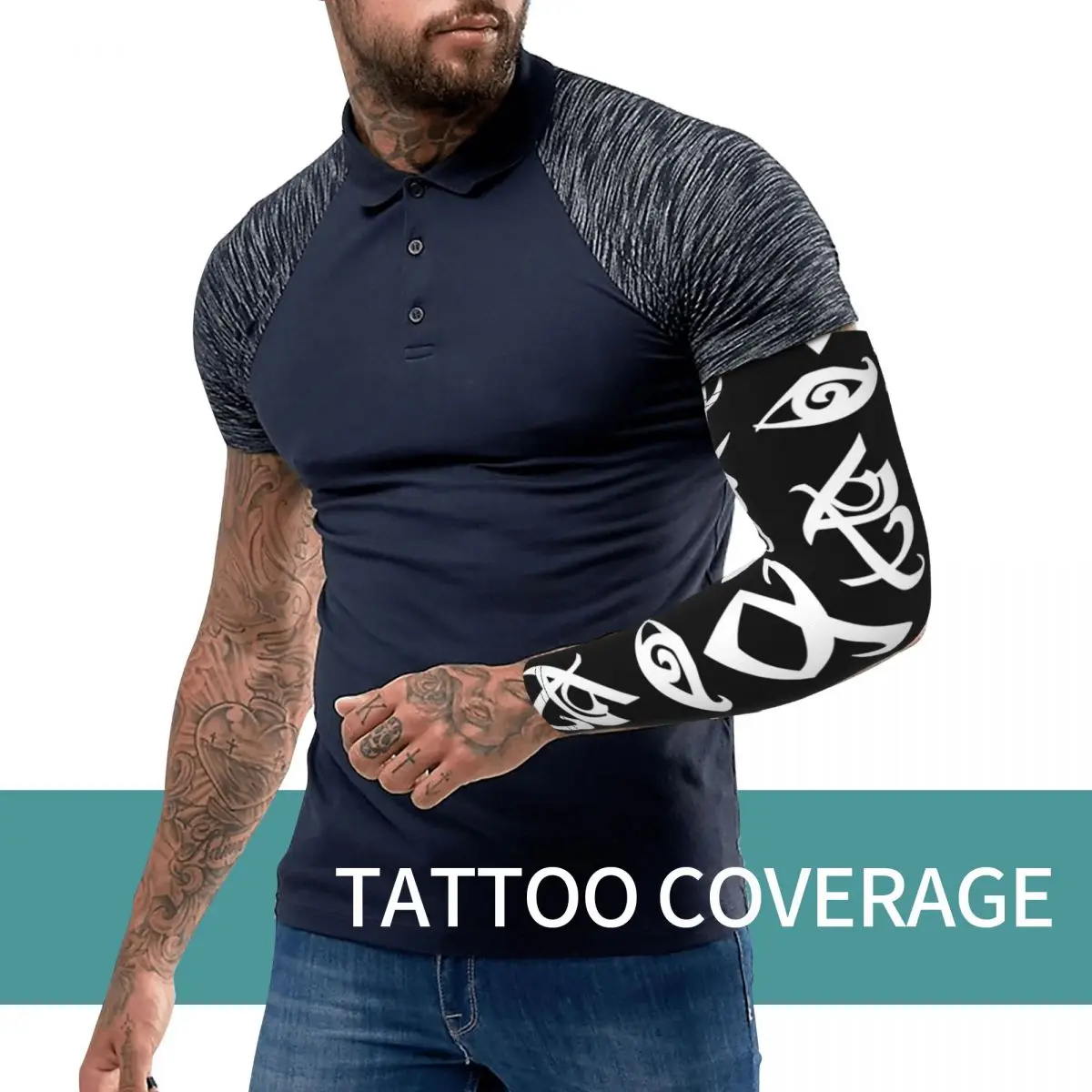Shadowhunters, Shadowhunters Runes, Mortal Instruments Outdoor Arm Sleeves Sun UV Protection Cover Summer Cycling Tattoo Sleeves