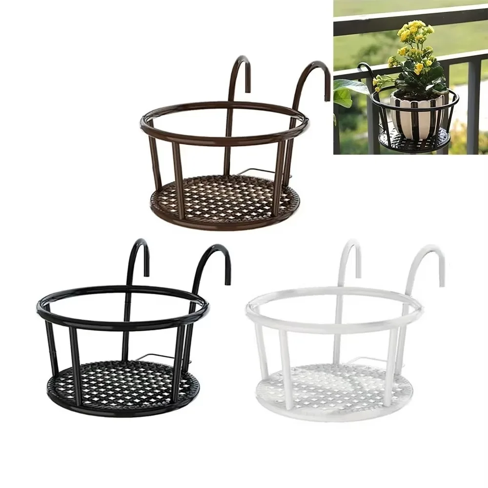 Garden Decoration Hanging Flower Stand Durable Circular Hanging Potted Indoor Outdoor Use European Style