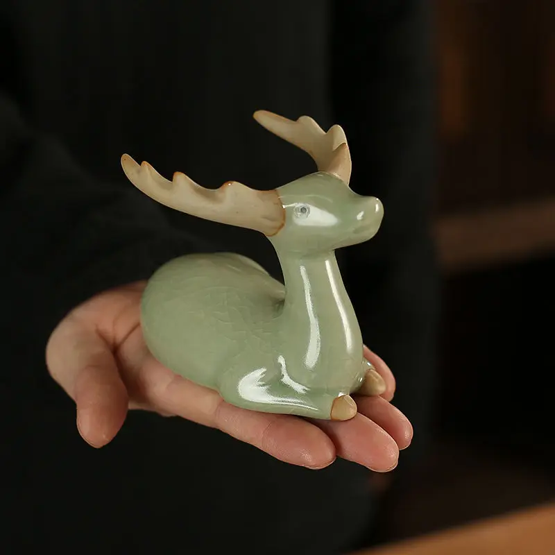 

Ru Kiln Tea Pet Opening Can Nourish Kung Fu Tea Set Accessories Ceramic Jewelry Creative Ornaments