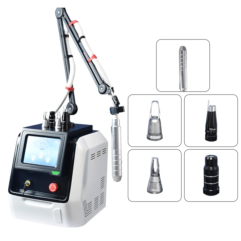 2026 Professional Picolaser Carbon Peel 450p 532 755 1320 1064 Q-Switch Nd Yag Laser Tattoo Removal Machine Picosecond