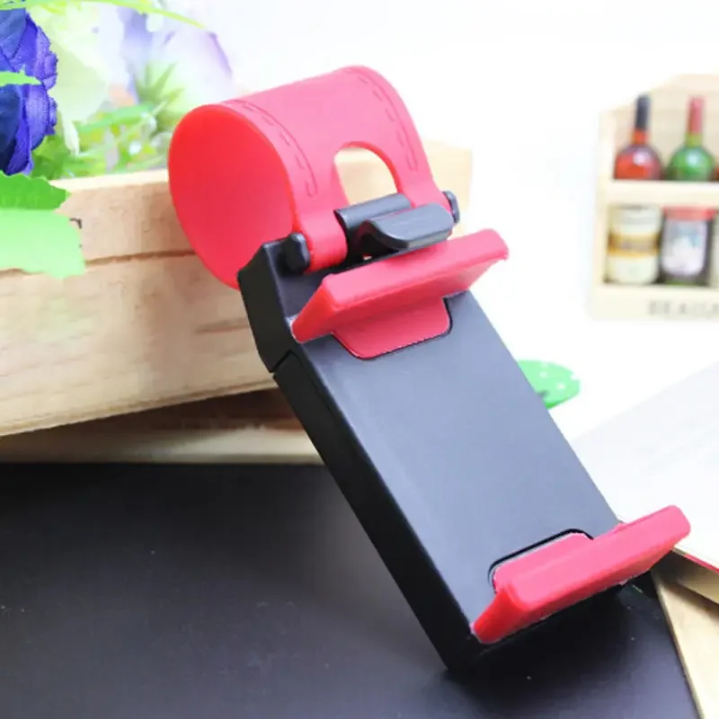 Car Phone Holder Car Steering Wheel Holder Bike Clip Mount Mobile Phone Stand For All Phone Navigation Car Mount Bracket