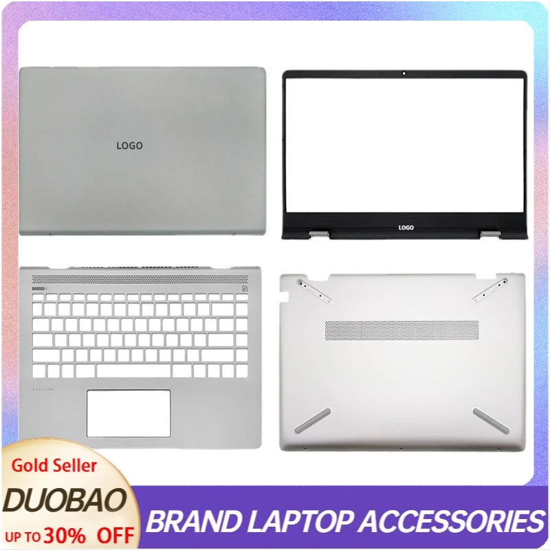 

New Original For HP Pavilion 14-BF TPN-C131 Series Laptop LCD Back Cover/LCD Front Bezel/Palmrest/Bottom Silver Computer Case