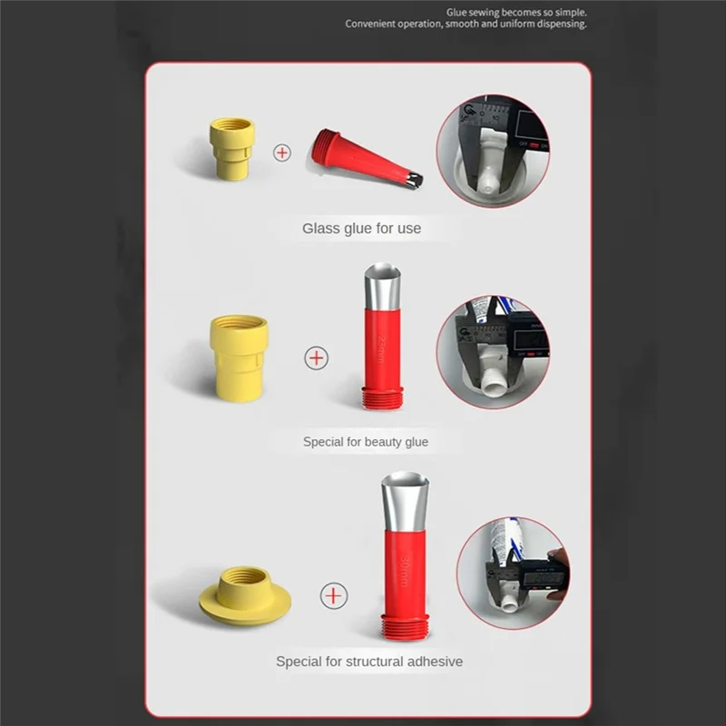 LICE-24Pc Rvs Kalefateren Nozzle Applicator Breeuwen Finisher Lijm Siliconenkit Afwerking Tool Voor Keuken Badkamer