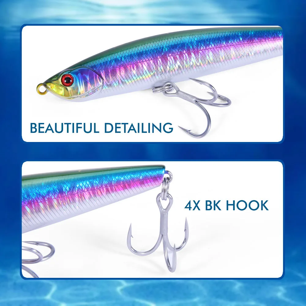FSTK 2025 Neuer Jig Minnow Crank Wobbler 36g 100mm Caplsoo Sinkender Minnow Künstlicher Jerkbait für Barsch und Hecht, Wobbler Swimbait – Detail 4