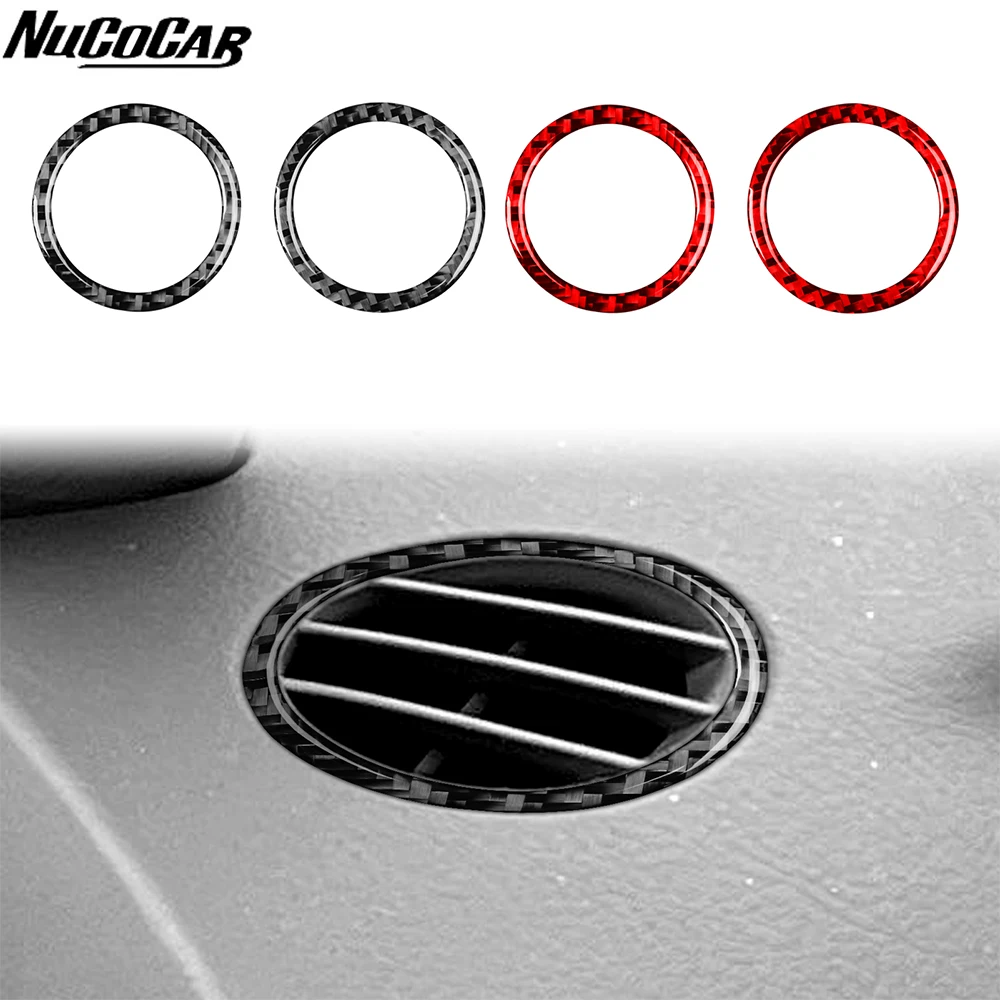 For Toyota Corolla 2003-2008 Carbon Fiber Instrument Defogging Air Outlet Panel Car Accessories Interior Decorative Stickers