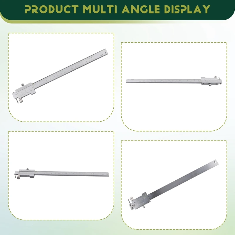 0-200Mm menandai Vernier Caliper dengan Carbide sciber paralel menandai penggaris pengukur alat mengukur