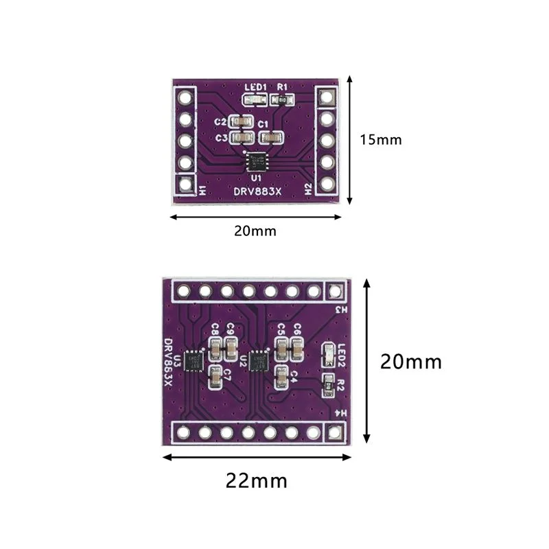 1PCS DRV8837 One/two-channel DC H-bridge motor driver module 1.8A stepper motor driver board New In stock