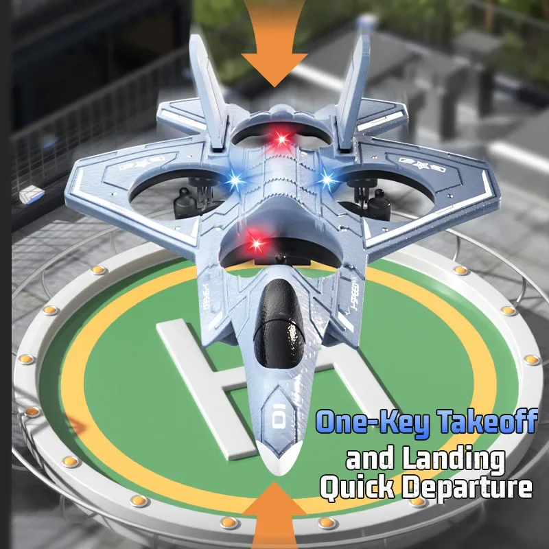 

EVA RC Drone Remote Control Fighter Plane Quadcopter Foam Aircraft Long Endurance Drone Children's Toy Gift