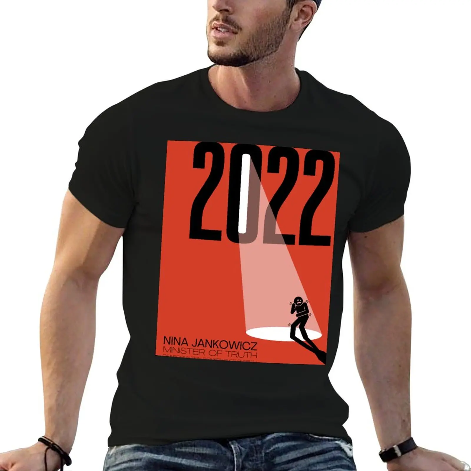 Bureau de lutte contre la désinformation 2022 ? Nina Jankowicz, T-shirt du Ministre de la Vérité, T-shirt pour homme