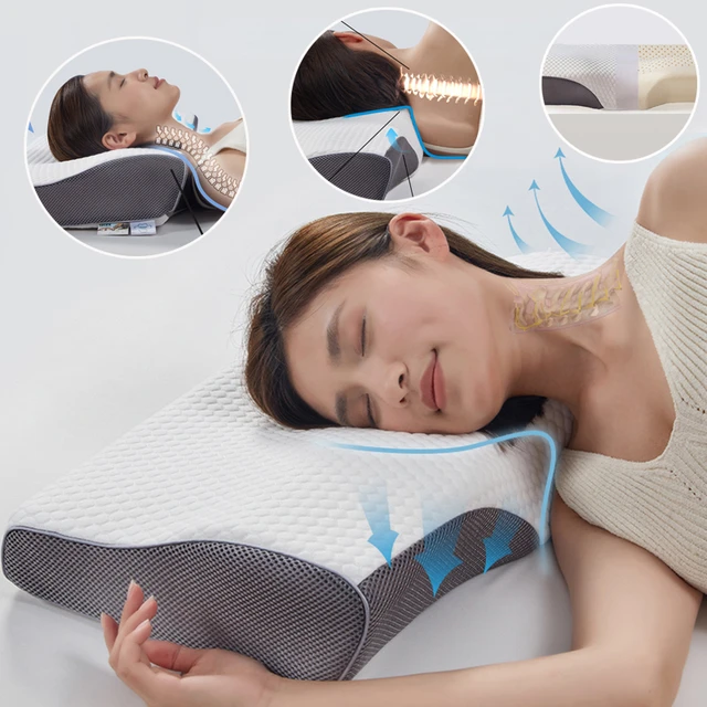 Latex neck support fashion pillow