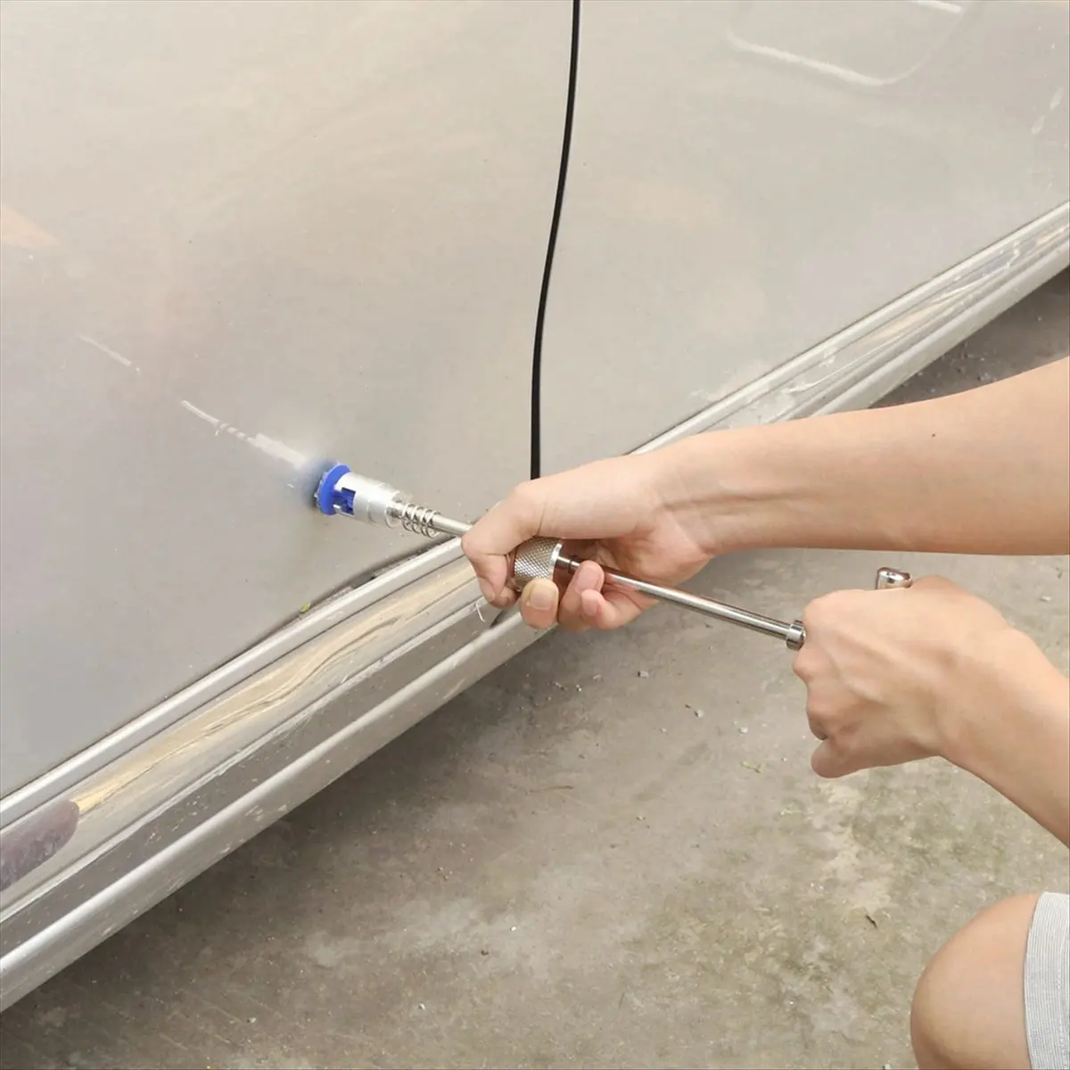 ABFW Car Dent Puller Car Dent Restorer Tool T Puller is Used for Car Body Hail Damage Dent