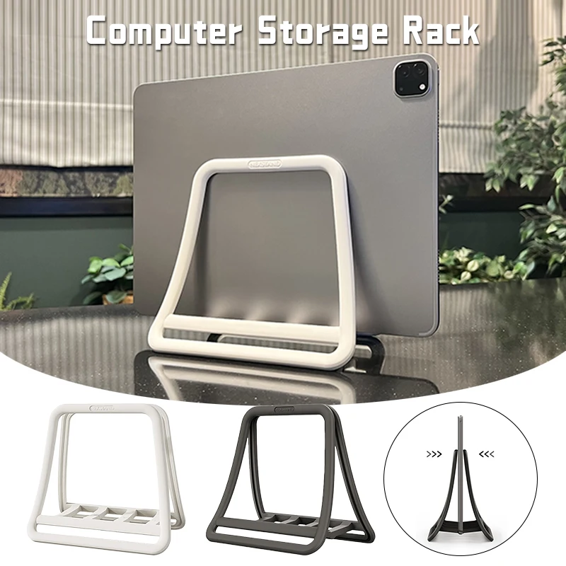 

Vertical Laptop Stand Universal Foldable Notebook Tablet Desktop Stand Home Office Storage Accessories Laptop Support Holder