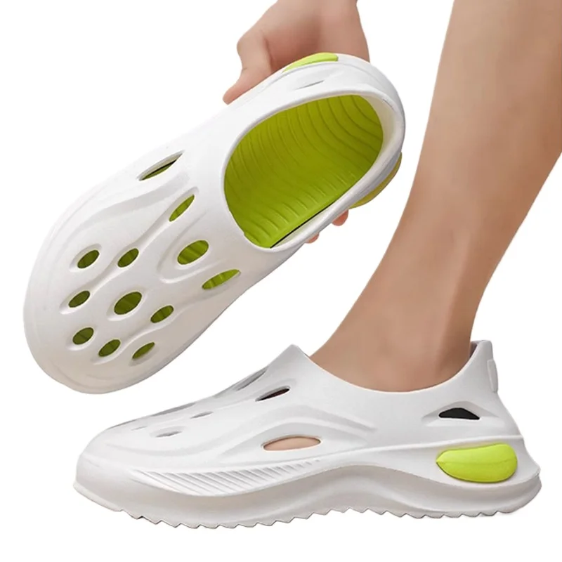 Мужская обувь Coconut Cave, новинка 2025, летняя одежда, тапочки с нескользящим носком на толстой подошве