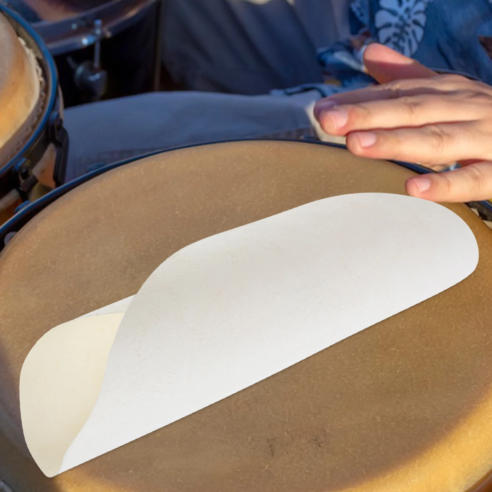 

45Cm African Head Skin Replacement Goat Skin Durable Tear-Resistant Percussion Part For Djembe Round Drum Head Musical