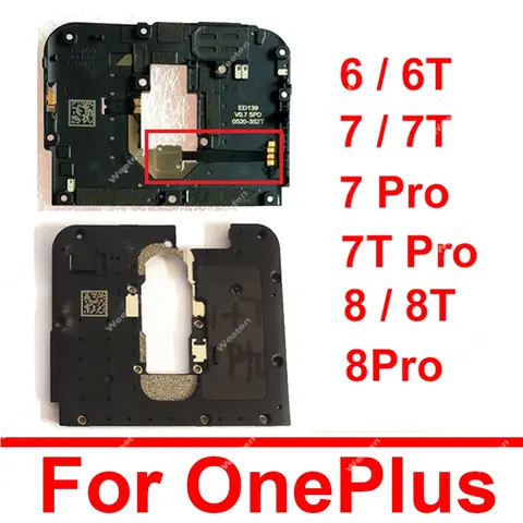 Mainboard Antenna Cover For Oneplus 1+ 6 7 8 9 Pro 6T 7T 8T Pro USB Motherboard Back Frame Holder with NFC Flashlight Flex