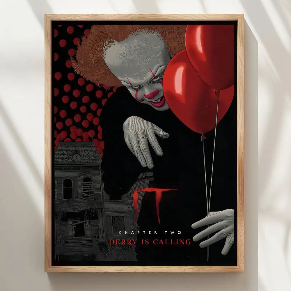 1 قطعة IT It الفصل الأول الرعب المشارك ذاتية اللصق الفن ورقة مقاومة للماء ملصق مقهى بار غرفة جدار ديكور #6